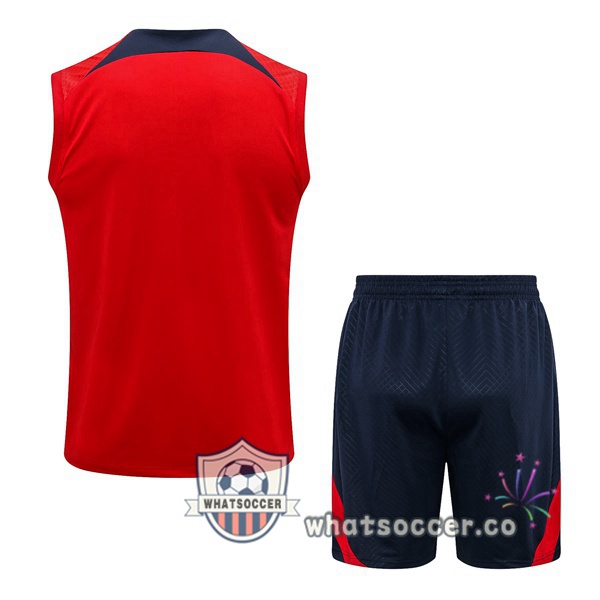 Paris PSG + Shorts Red Soccer Vest 2022-2023