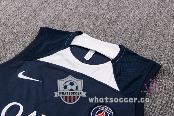 Paris PSG + Shorts Blue Royal Soccer Vest 2022-2023