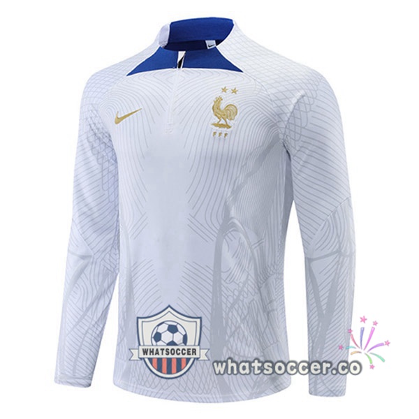 France Soccer Sweater White 2022-2023