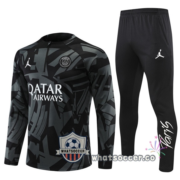 Paris PSG Black Tracksuit 2022-2023
