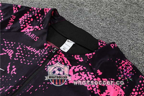 Paris PSG Rose Black Tracksuit 2022-2023
