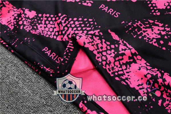 Paris PSG Rose Black Tracksuit 2022-2023