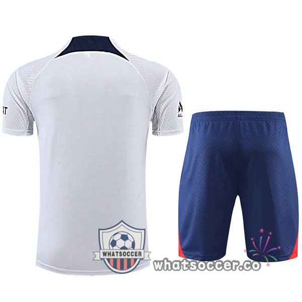 Paris PSG Training T-Shirts + Shorts White 2022-2023