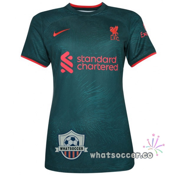 FC Liverpool Women Third Soccer Jerseys Green 2022-2023