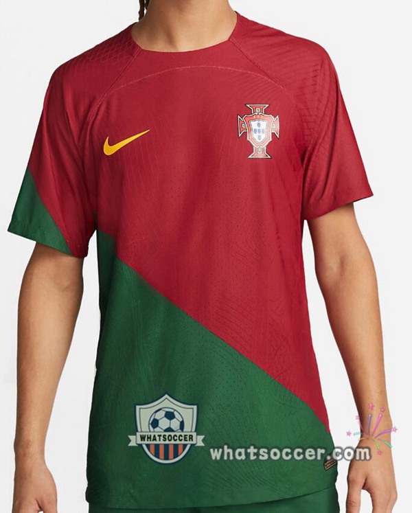 Portugal Home Soccer Jerseys Red Green 2022-2023