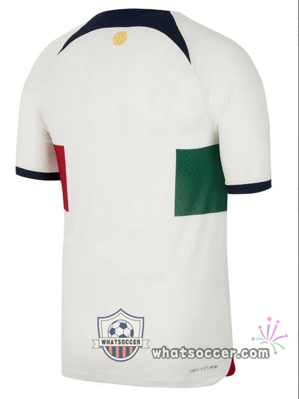 Portugal Away Soccer Jerseys White Red 2022-2023