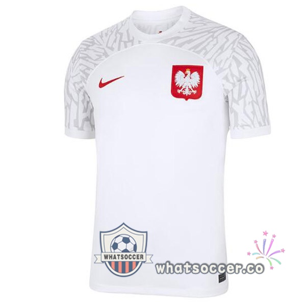 Poland Home Soccer Jerseys White 2022-2023