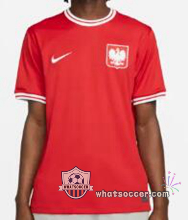 Poland Away Soccer Jerseys Red 2022-2023