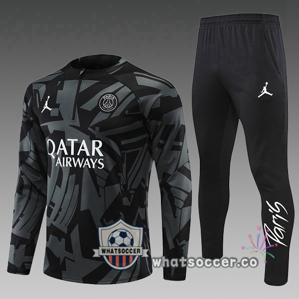 Paris PSG Kids Black Tracksuit 2022-2023