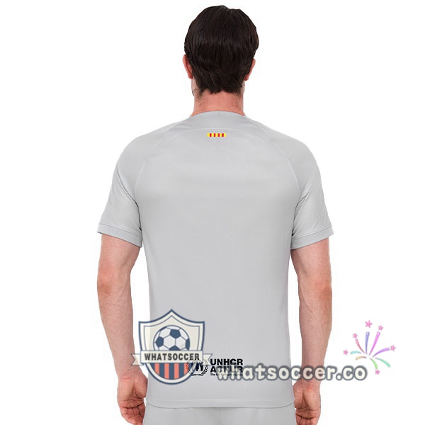FC Barcelona Third Soccer Jerseys Gray 2022-2023