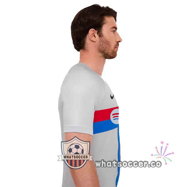 FC Barcelona Third Soccer Jerseys Gray 2022-2023