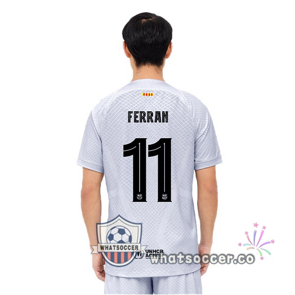 FC Barcelona (FERRAN 11) Third Soccer Jerseys Gray 2022-2023
