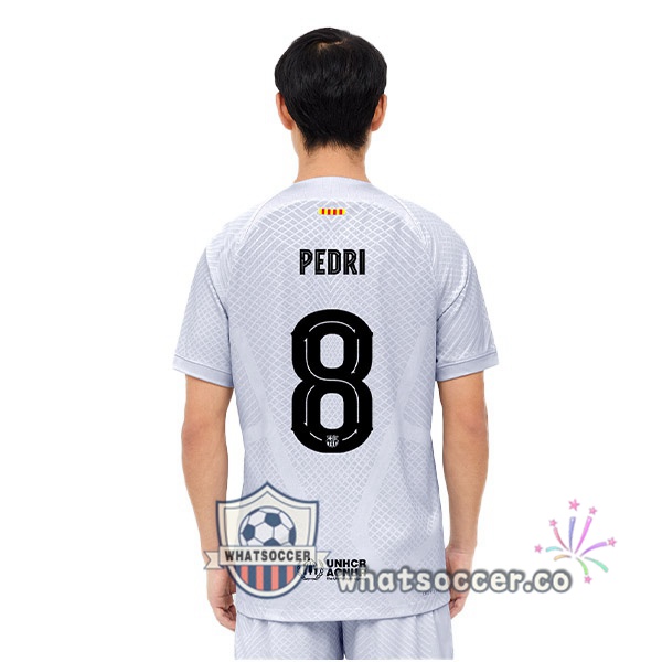 FC Barcelona (PEDRI 8) Third Soccer Jerseys Gray 2022-2023