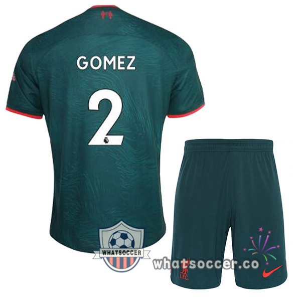 FC Liverpool (GOMEZ 2) Kids Third Soccer Jerseys Green 2022-2023