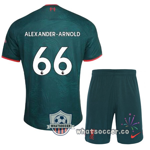 FC Liverpool (ALEXANDER-ARNOLD 66) Kids Third Soccer Jerseys Green 2022-2023