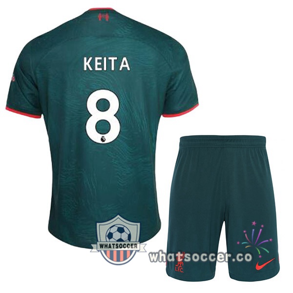 FC Liverpool (KEITA 8) Kids Third Soccer Jerseys Green 2022-2023