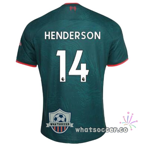 FC Liverpool (HENDERSON 14) Third Soccer Jerseys Green 2022-2023