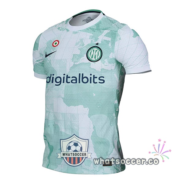 Inter Milan Away Soccer Jerseys White Green 2022-2023