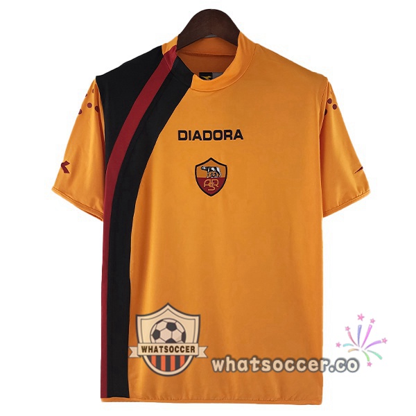AS Roma Retro Home Soccer Jerseys Orange 2005-2006