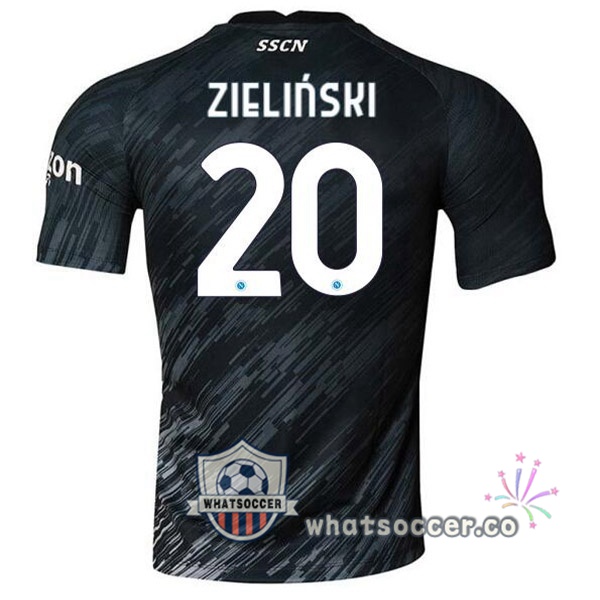SSC Napoli (Zieliński 20) Third Soccer Jerseys Black 2022-2023