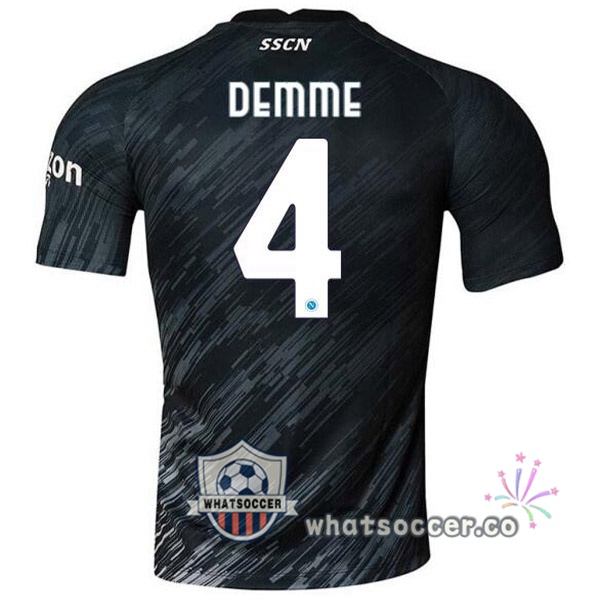 SSC Napoli (Demme 4) Third Soccer Jerseys Black 2022-2023