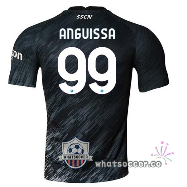 SSC Napoli (Anguissa 99) Third Soccer Jerseys Black 2022-2023
