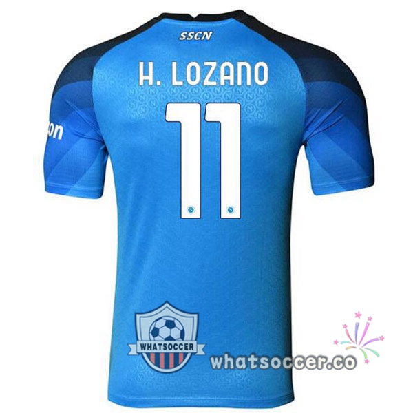 SSC Napoli (H. Lozano 11) Home Soccer Jerseys Blue 2022-2023