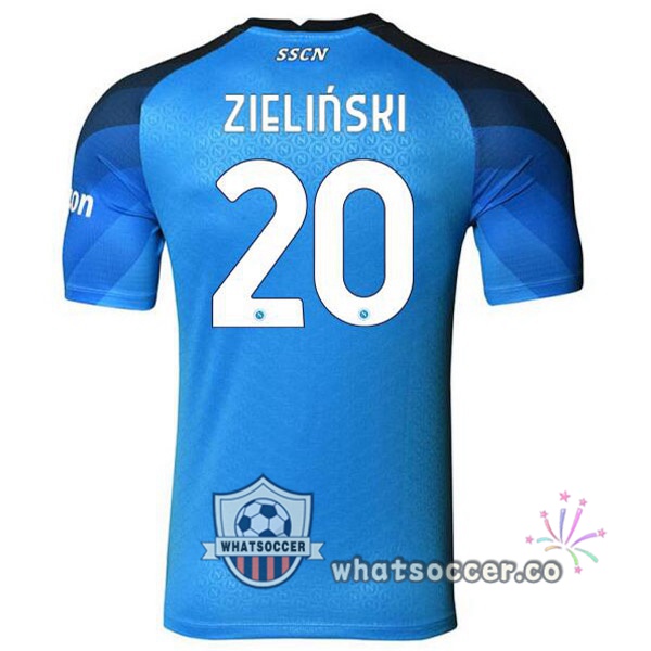 SSC Napoli (Zieliński 20) Home Soccer Jerseys Blue 2022-2023