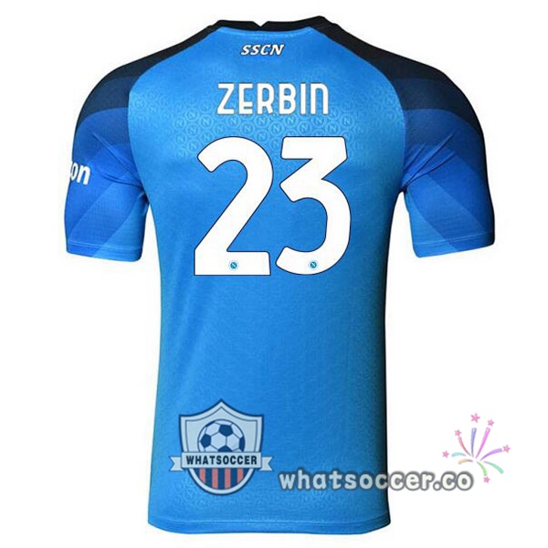 SSC Napoli (Zerbin 23) Home Soccer Jerseys Blue 2022-2023