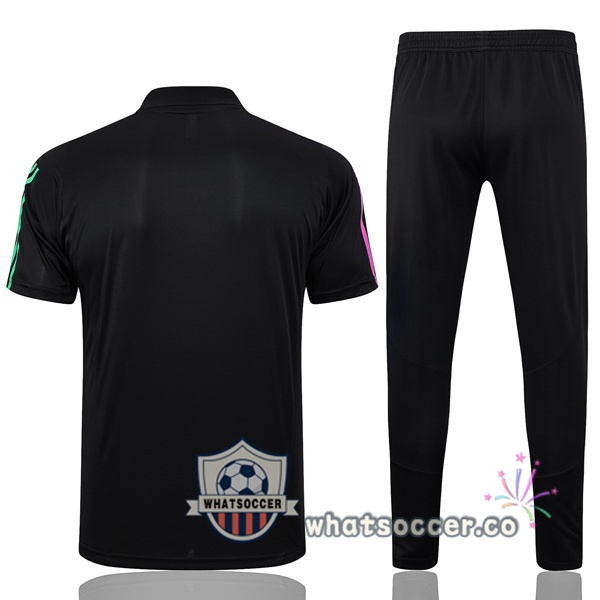 Training Polo Bayern Munich + Pants Black 2023-2024