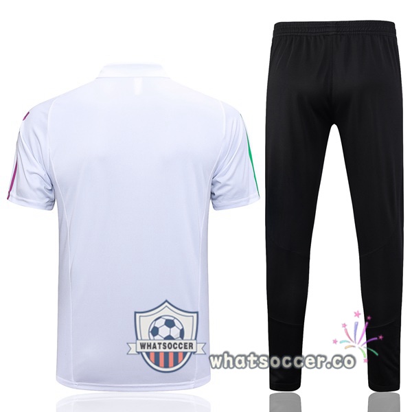 Training Polo Bayern Munich + Pants White 2023-2024