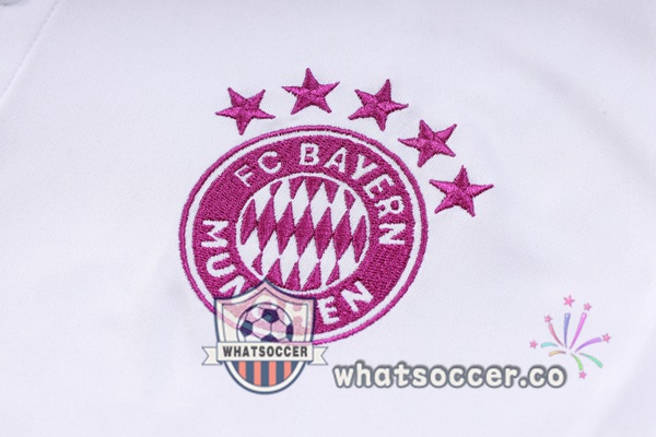 Training Polo Bayern Munich + Pants White 2023-2024