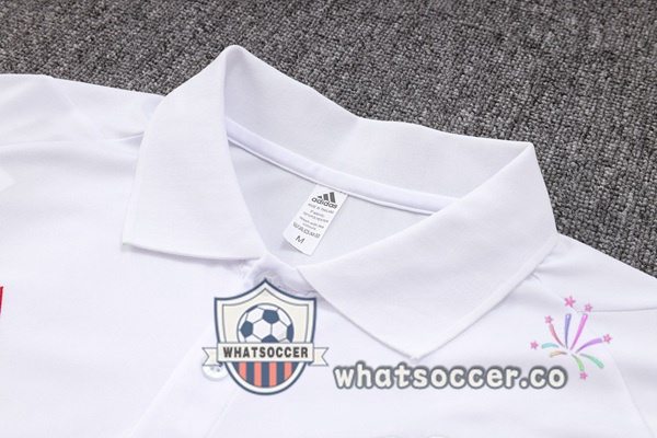 Training Polo Manchester United + Pants White 2023-2024