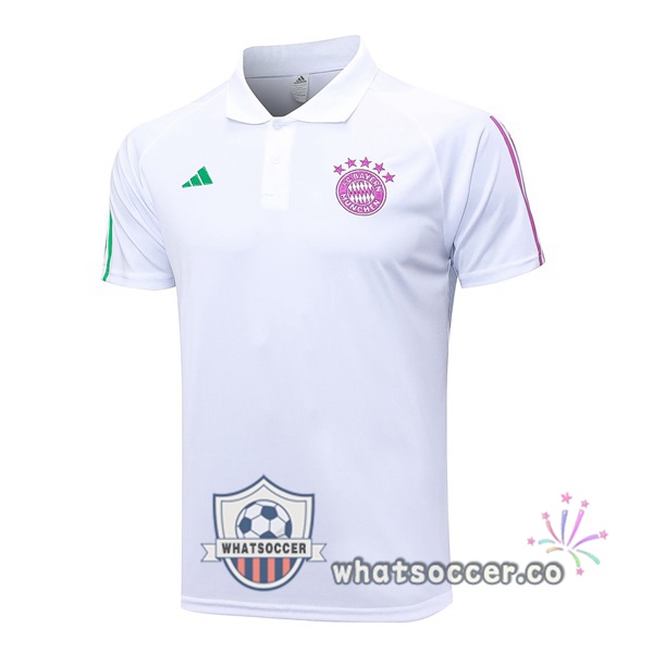 Training Polo Bayern Munich White 2023-2024
