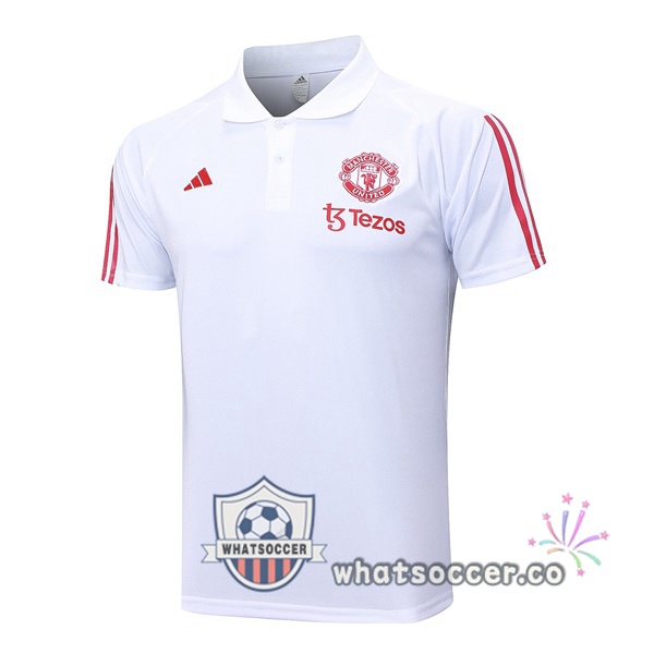 Training Polo Manchester United White 2023-2024