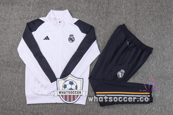 Training Jacket Real Madrid White 2023-2024