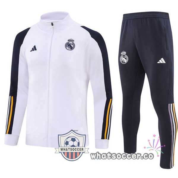 Training Jacket Real Madrid White 2023-2024