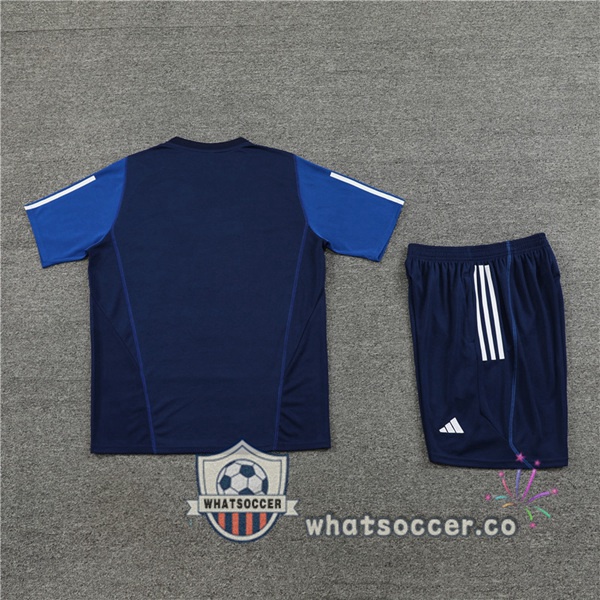 Manchester United Training T-Shirts + Shorts Blue Royal 2023-2024
