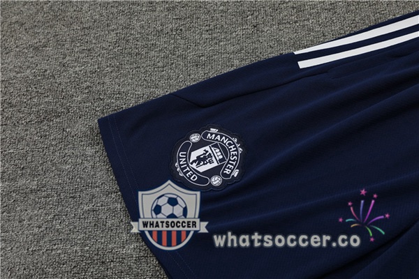 Manchester United Training T-Shirts + Shorts Blue Royal 2023-2024