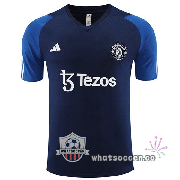 Manchester United Training T-Shirts Blue Royal 2023-2024