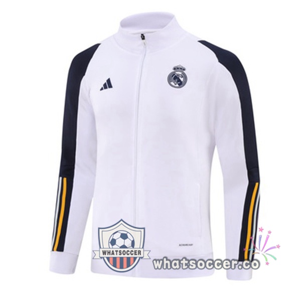 Soccer Jacket Real Madrid White 2023-2024