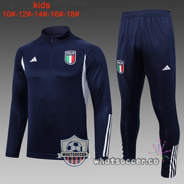 Tracksuit Italy Kids Blue Royal 2023-2024