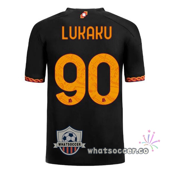AS Roma (LUKAKU 90) Third Soccer Jerseys Black 2023-2024