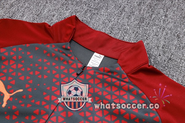 Tracksuit Manchester City Red Gray 2023-2024