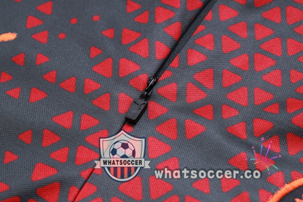 Tracksuit Manchester City Red Gray 2023-2024