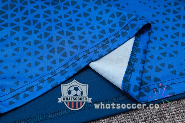 Olympique de Marseille Training T-Shirts + Shorts Blue 2023-2024