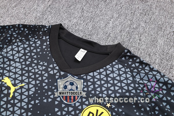 Dortmund BVB Training T-Shirts + Shorts Black 2023-2024