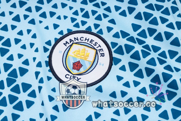 Manchester City Training T-Shirts + Shorts Blue 2023-2024