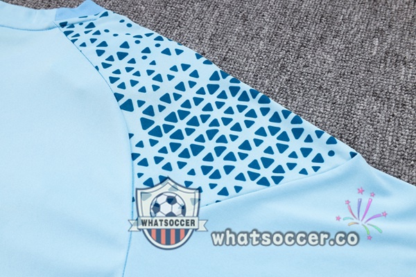 Manchester City Training T-Shirts + Shorts Blue 2023-2024