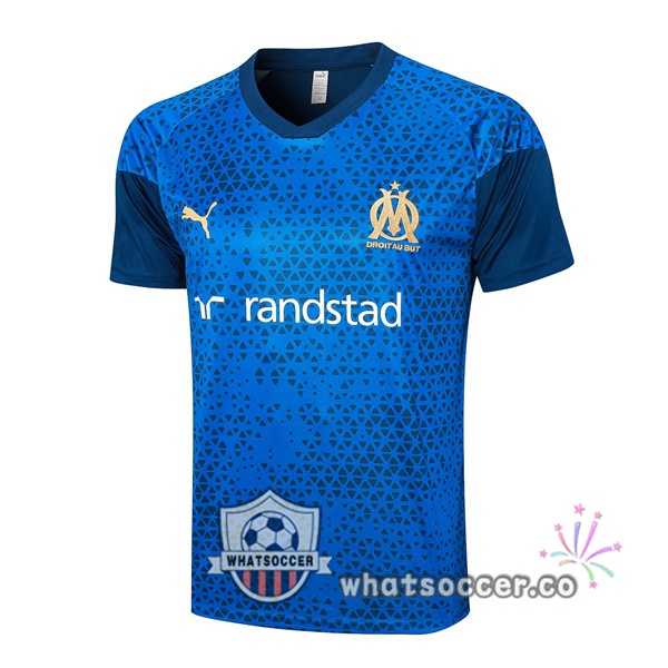 Olympique de Marseille Training T-Shirts Blue 2023-2024